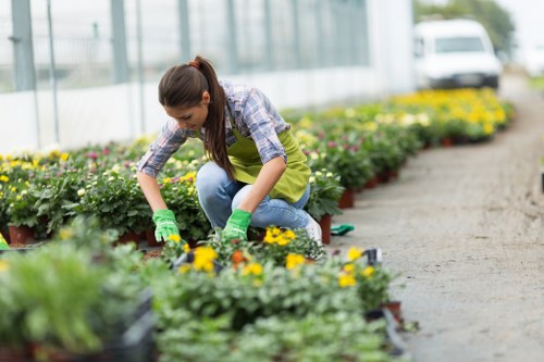 Gardening Tools and Workers in Blackfriars Garden